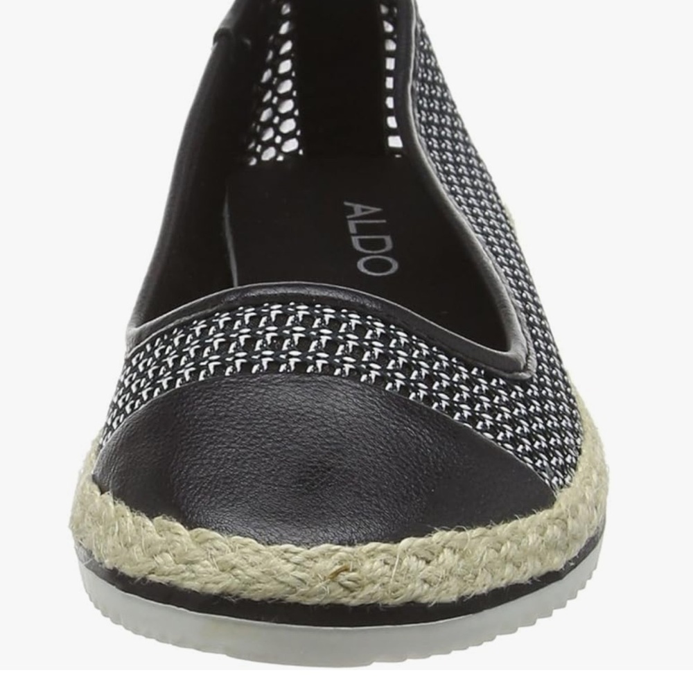 ALDO Black and White Women's Espadrille ballet Flats 8.5 - Picture 12 of 12